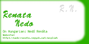 renata nedo business card